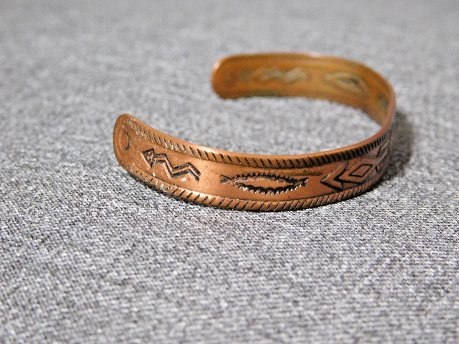 Vintage Solid COPPER CUFF BANGLE BRACELET by BELL… - image 2