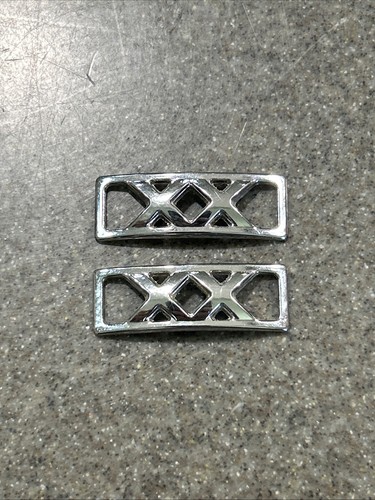 One Pair Silver Double XX Lace Keepers Sneaker Shoe Tennis Shoes Nice Unique