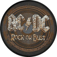 AC/DC rock or bust embroidered patch