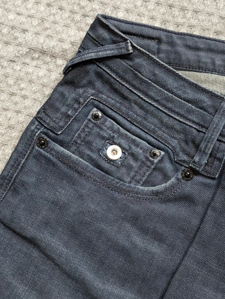 Jeans Denham Para Hombre 32x33 Azul Ajustado Plus Elastizado Moderno Calce Ajustado Hecho en Turquía Foto 4 de 4