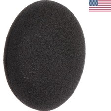 3 Pairs of 2-Inch Disposable Memory Foam Ear Pad Covers, Black for Headphones