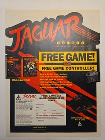 SCARCE Atari Jaguar 1995 Print Lot - 64-Bit Hardware, CD Ad & Gaming History!
