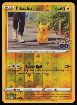 2022 SWORD & SHIELD - POKÉMON GO PIKACHU BASIC/COMMON #27