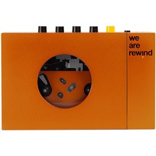 We Are Rewind Portable Cassette Player Bluetooth Orange WE 001 ORANGE