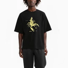 Konus Men's Oversize Scorpion Graphic Tee in Black