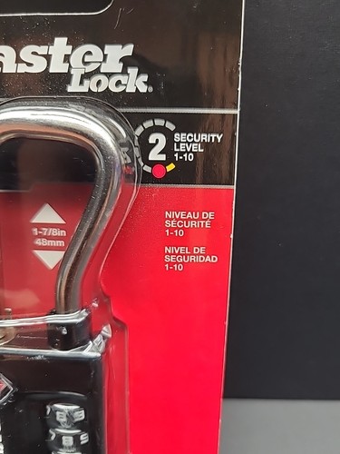 Master Lock Tough Travel Luggage Combination Lock 4696D - Picture 4 of 4