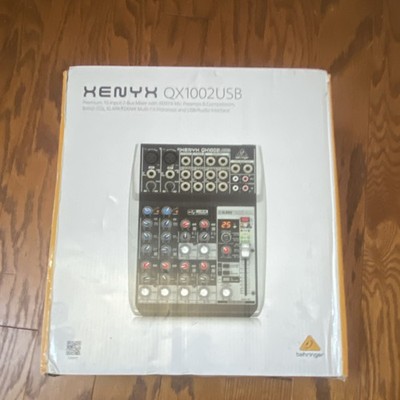 Behringer XENYX QX1002USB Analog Mixer USB Built-in Effects Phantom Power