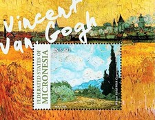 👉 MICRONESIA = VAN GOGH paintings S/S mnh