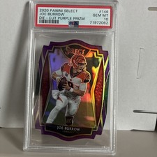 2020  Select - Premier Level Joe Burrow #146 Purple Prizm Die-Cut (RC) PSA 10