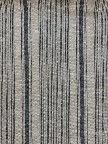 McLaurin & Piercy Belgian Linen Handprinted Stripe Fabric- Dash  1 2/8 yds - product listing photo