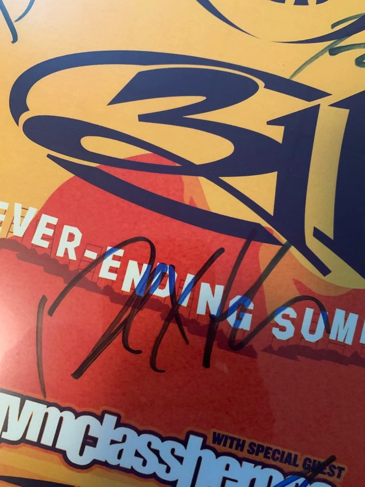 the offspring  concert poster 2018 autographed never ending tour - Image 2 of 4