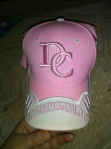 Pink Washington DC Embroidered Adjustable Baseball Cap Hat 