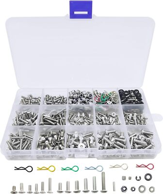 710pcs Universal RC Screw Kit 304 Stainless Steel Screws Assortment Set, Hard...