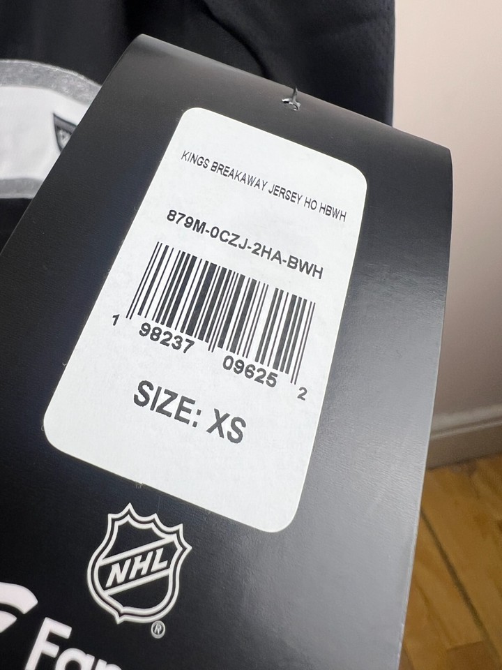 Maillot NHL Los Angeles Kings Home Breakaway – Noir, Taille M, Neuf Avec étiquettes