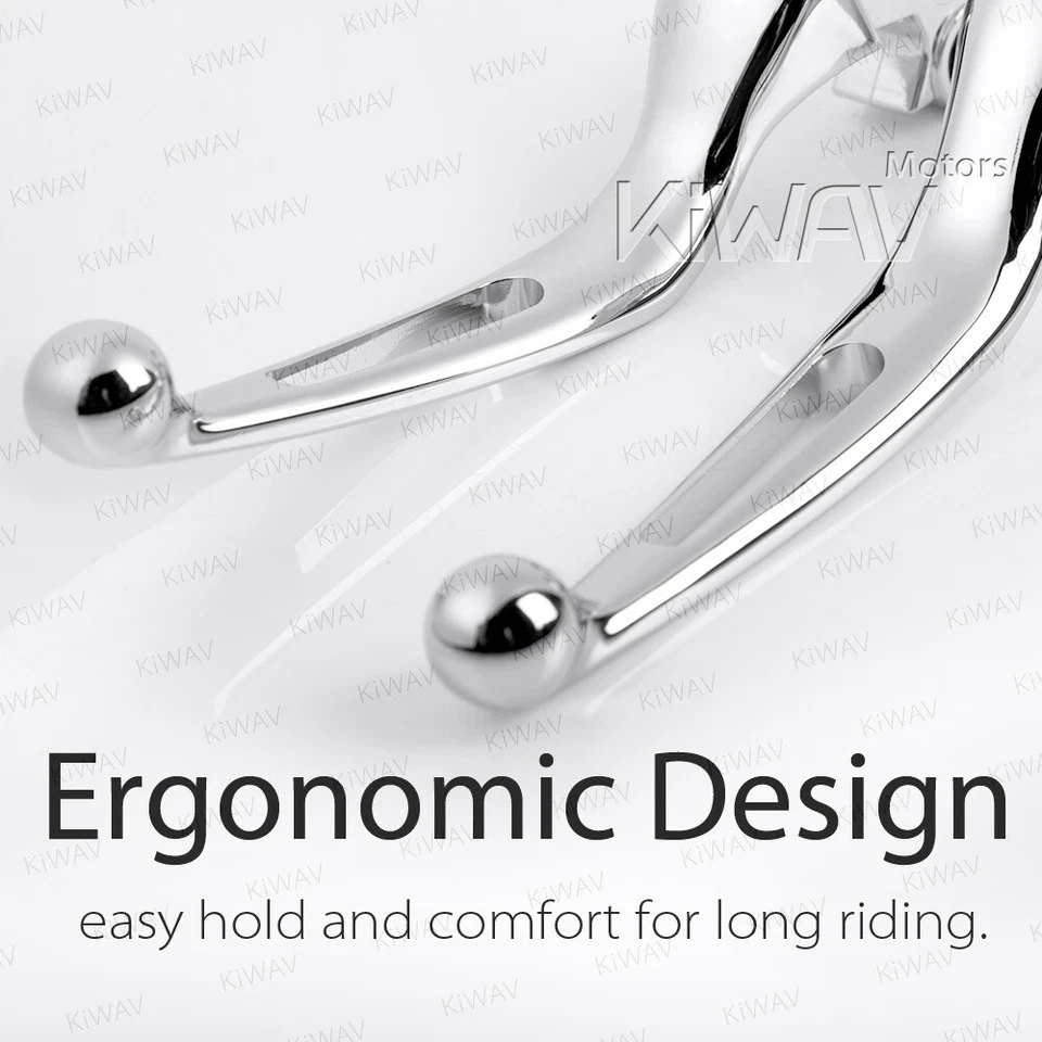 Комплект хромированных рычагов ручного управления KiWAV 1-слот подходит для Harley Street Glide FLHX 08-13 годов выпуска - Изображение 4 из 4
