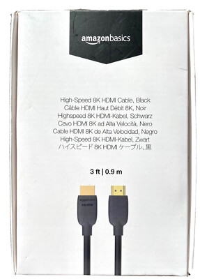 Amazon Basics High-Speed HDMI Cable (48Gbps, 8K/60Hz Feet - Main Image