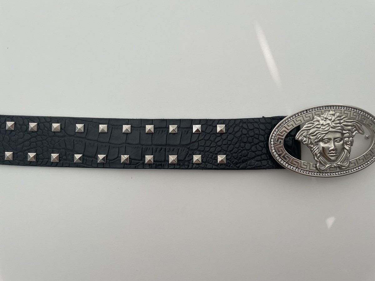 Gianni Versace Alligator Belt W/ Oval Medusa Buckle | eBay