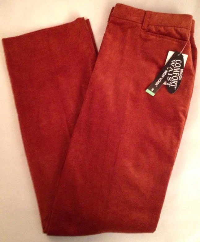 Briggs New York Comfort Waist Corduroy Jeans Pants Teracota Size 14 $48 NICE - Image 2 of 4