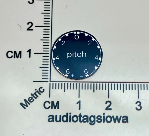 Technics Turntable Pitch Control Insert SP-25 Custom Made Metal