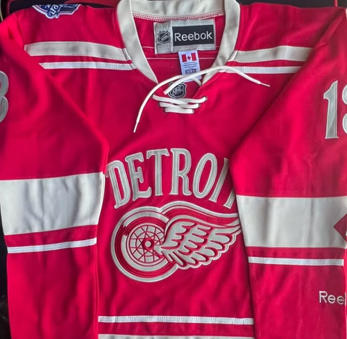 Detroit Red Wings #13 Pavel Datsyuk Stitched Hockey Jersey Size XLarge NWOT - Picture 4 of 6