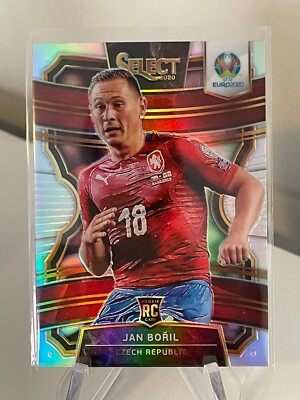 Jan Boril ROOKIE PRIZM 2020 Panini Select UEFA Euro #69 Czech RC SILVER