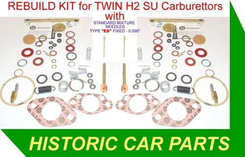 REBUILD KIT for TWIN SU 1¼” H2 Carburettors on MG TD Midget 1250cc 1950-53