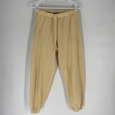 Playboy By Pacsun Womens Yellow Jogger Sweatpants Drawstring Size S