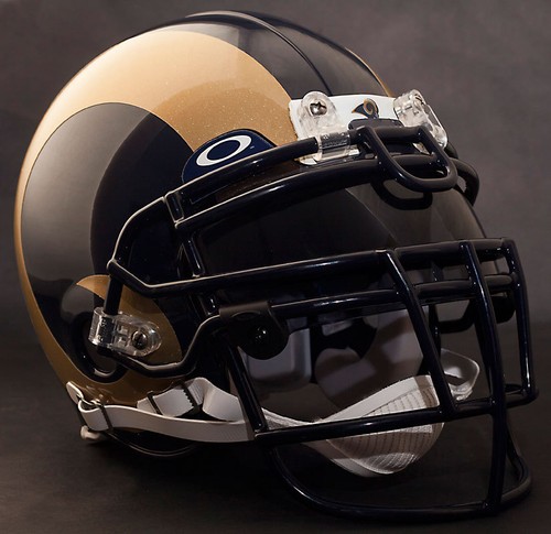 louis rams schutt rjop-ub-dw football helmet facemask/faceguard