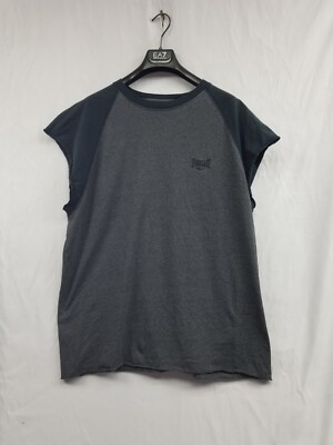 Vtg 80's Everlast Gray BODYBUILDING Workout Gym BOXING Sleeveless  Sweatshirt XL