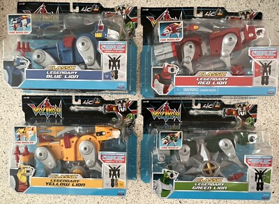 Voltron 40th Anniversary Classic Legendary 84 Red Green Blue Yellow Lions Lot 4