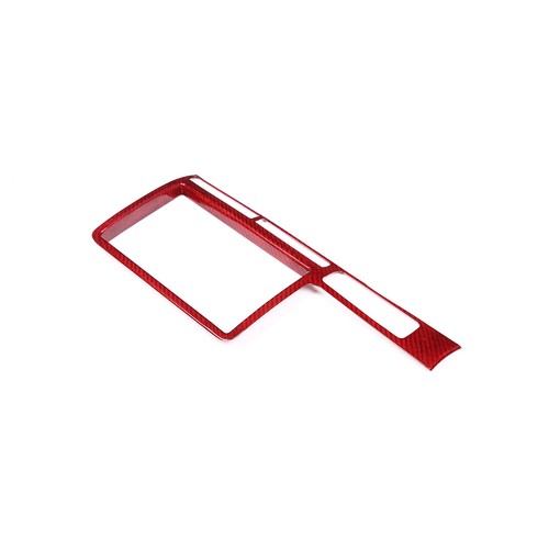 Red Carbon Fibre Central Control Navigation Frame Cover For Nissan GTR ...
