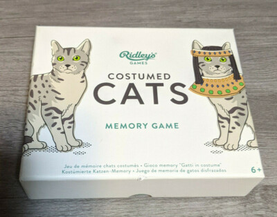 Ridley's Costumed Cats Memory Card Game, New In Opened Box