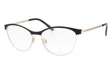 Inface IF8447 6031 Black Gold Unisex Adults Eyeglasses 50-15-135 W/Case