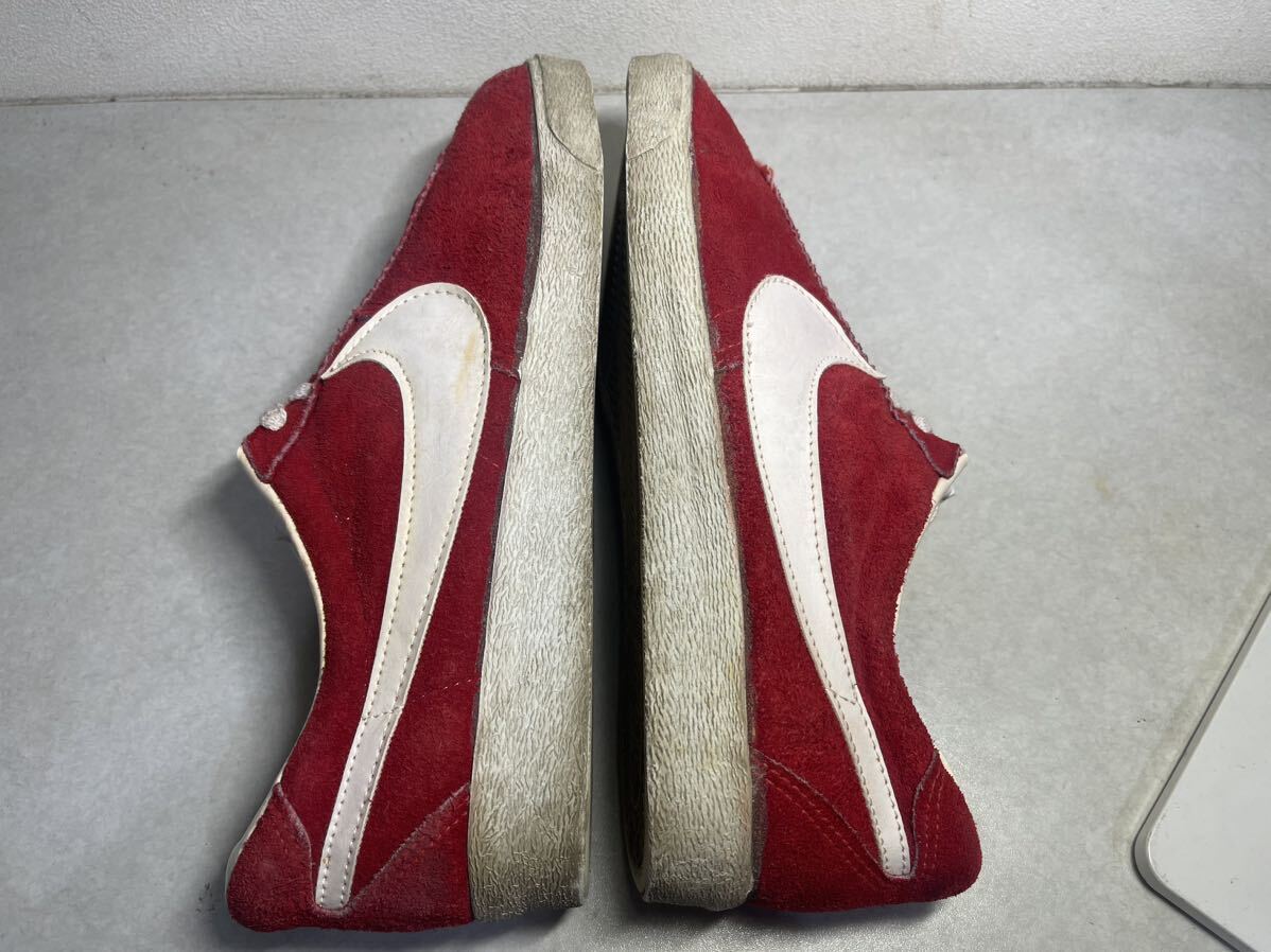 Nike Bruin Suede Red x White US11 70s Vintage Original Used Nike Bruin Suede Red x White US11 70s Vintage Original Used