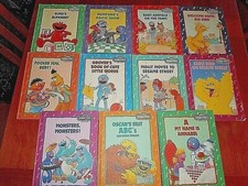 11 HC Books Sesame Street Book Club 1992 Alphabet Preschool Learn to Read GUC