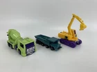 Transformers G1 & G2 Truck Lot Of (3) Transport Cement-Head Terror-Tread 1980s