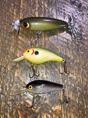 Lot Of 3 Vintage Fishing Lures(1) Top Water Torpedo (2) Sinkers Crank Baits  | eBay