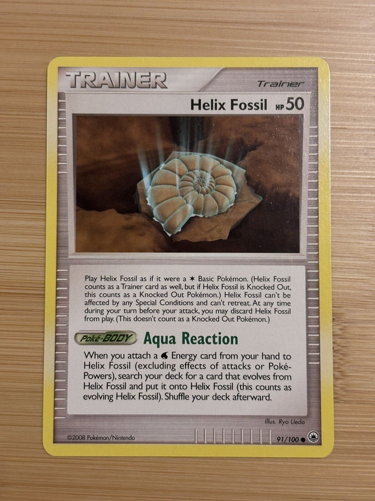 Helix Fossil 91/100 Majestic Dawn Regular Common Pokémon Card TCG