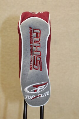 //NEW Club Head Cover - Top Flite AHS With Pink Cancer Ribbon #5 Hybrid - HC4a