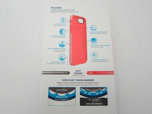 Speck Products Presidio Case iPhone 8/7 & iPhone 6/6s Peach/Orange New - Picture 3 of 3