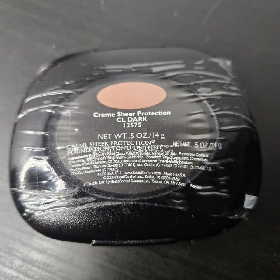 BeautiControl Creme Sheer Protection -CL DARK - 12575 Foundation. 5 oz HTF - Image 2 of 2