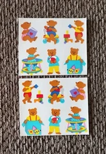 Vintage Mrs Grossman Scrapbooking Stickers - 2000 Baby Bears - 2 Mods - 1R/1L 