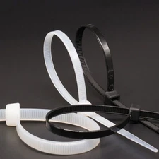 Self-Locking Cable Ties Nylon Plastic Wire Width 4.6mm  Zip Tie Cord Strap B/W 