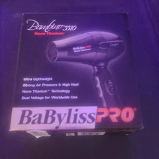 BaByliss PRO Nano Titanium Bambino 5510 Hair Dryer BABNT5510 w/ Concentrator