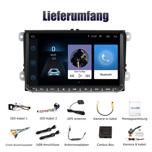 Autoradio Android 13 Carplay GPS NAVI +Kamera Für VW GOLF 5 6 Touran Passat Polo - Bild 13 von 14
