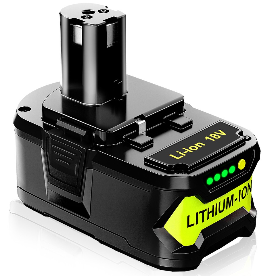 8.0Ah For RYOBI P108 P107 18V High Capacity Battery 18Volt Lithium-Ion ...