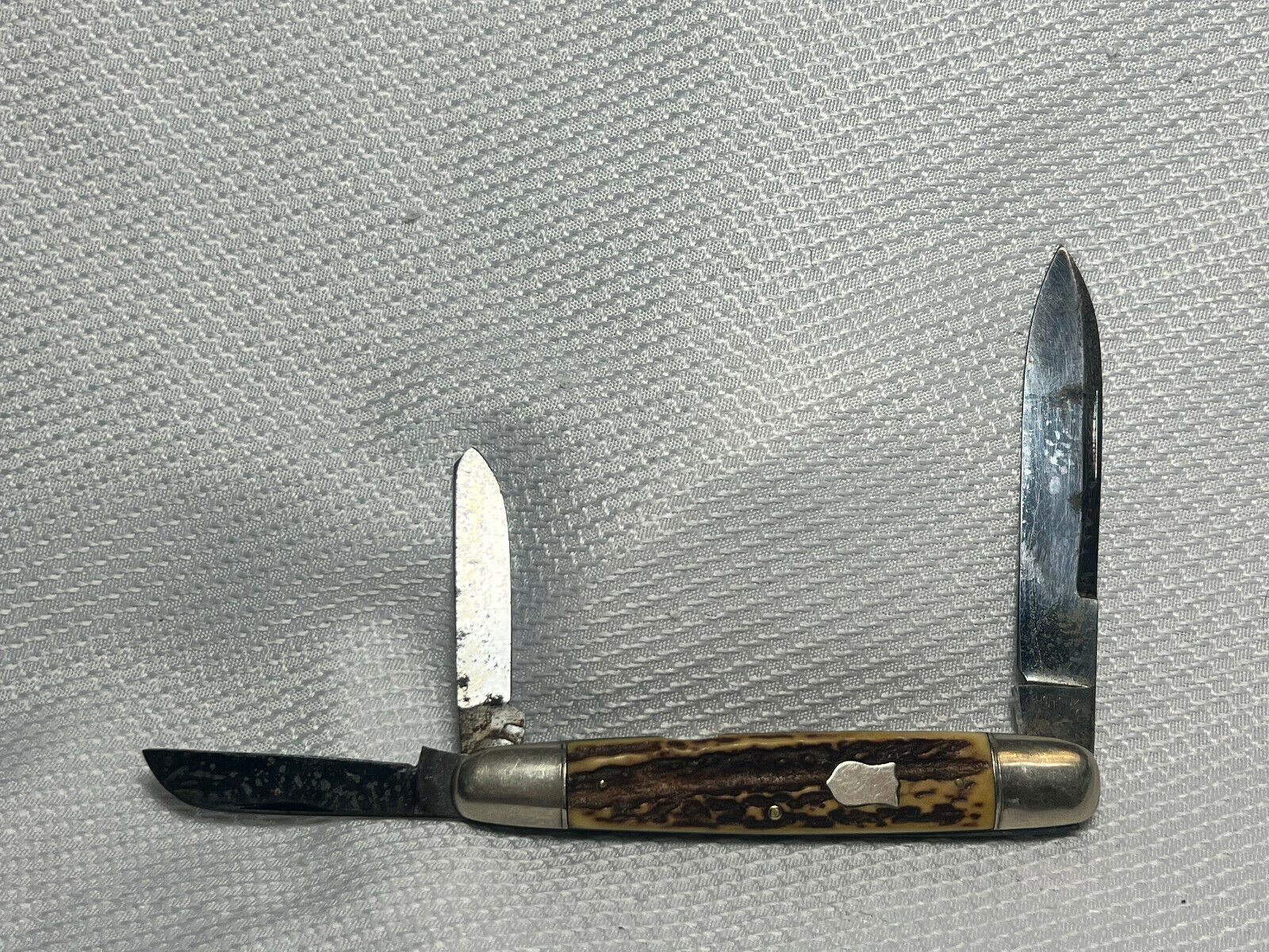 J A Henckels 3 Blade Whittler Pocket Knife w/ Fantastic Stag