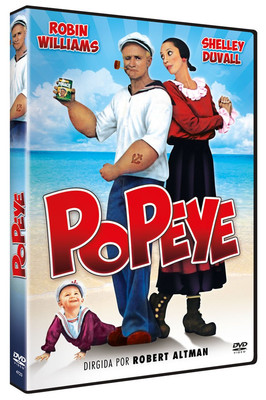 Popeye 1980 DVD Movie - Classic Film, Robin Williams, Live Action Adventure