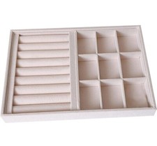 Jewelry Store Display tray stand, Portable Jewelry Storage Box Case Ring - Pink