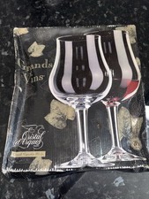 set of Cristal D'Arques "Grands Vins Cabourg" crystal glasses. Antique Cristal